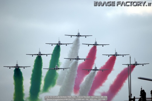 2019-10-13 Linate Airshow 7585 PAN - Frecce Tricolori - Aermacchi MB-339